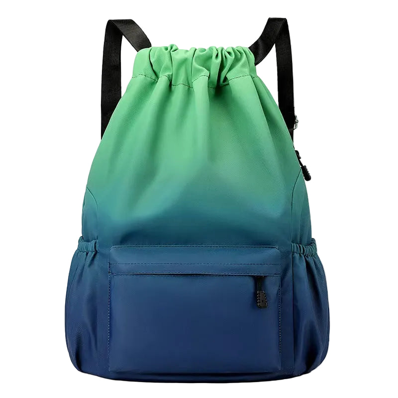 Casual  Lightweight Drawstring Backpack Large Capacity Hiking Travel Bag Waterproof Bag Drawstring Pocket