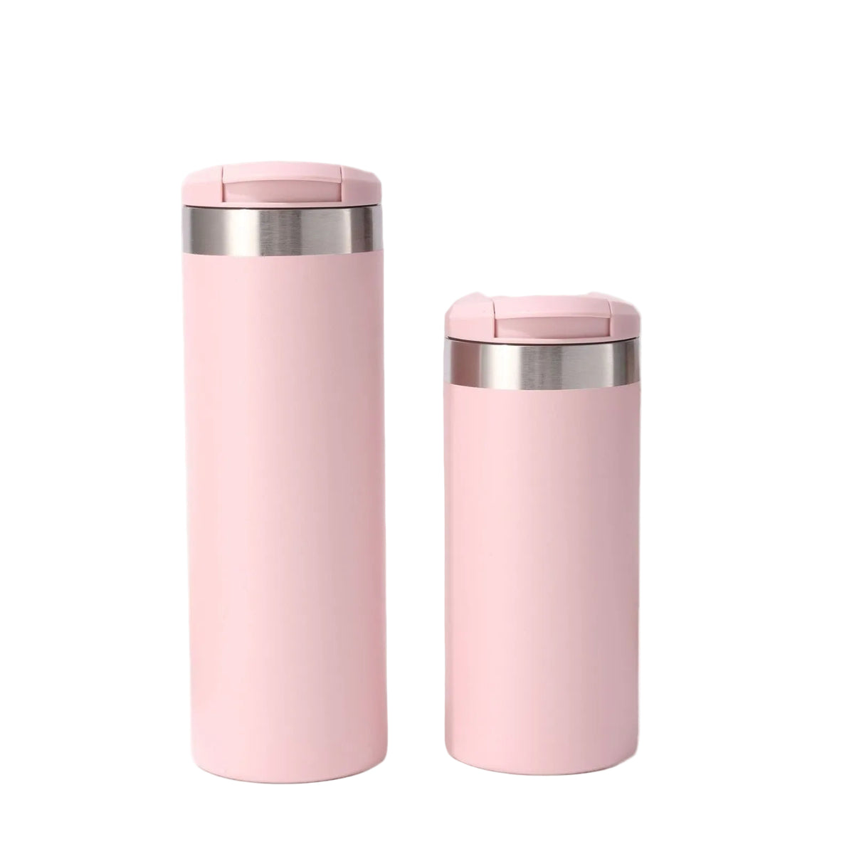 flip-top straight-sided thermos cup with 304 stainless steel inner liner double-layer vacuum portable coffee cup