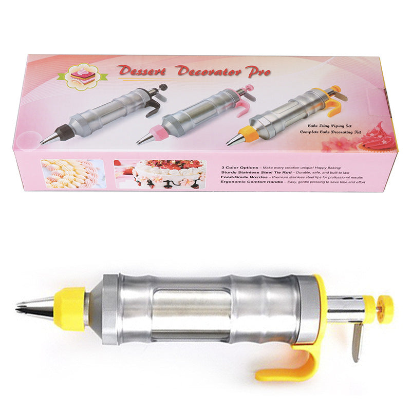 Amazon popular cream decorating gun hand pressure cookie biscuit gun decorating suit DIY baking tools cream gun