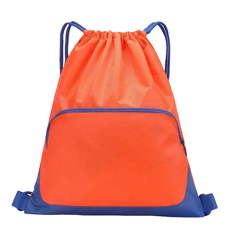 Waterproof Large Capacity Sports Fitness Bag Men's and Women's Travel Drawstring Pocket Backpack Basketball Bag Training Student Bag