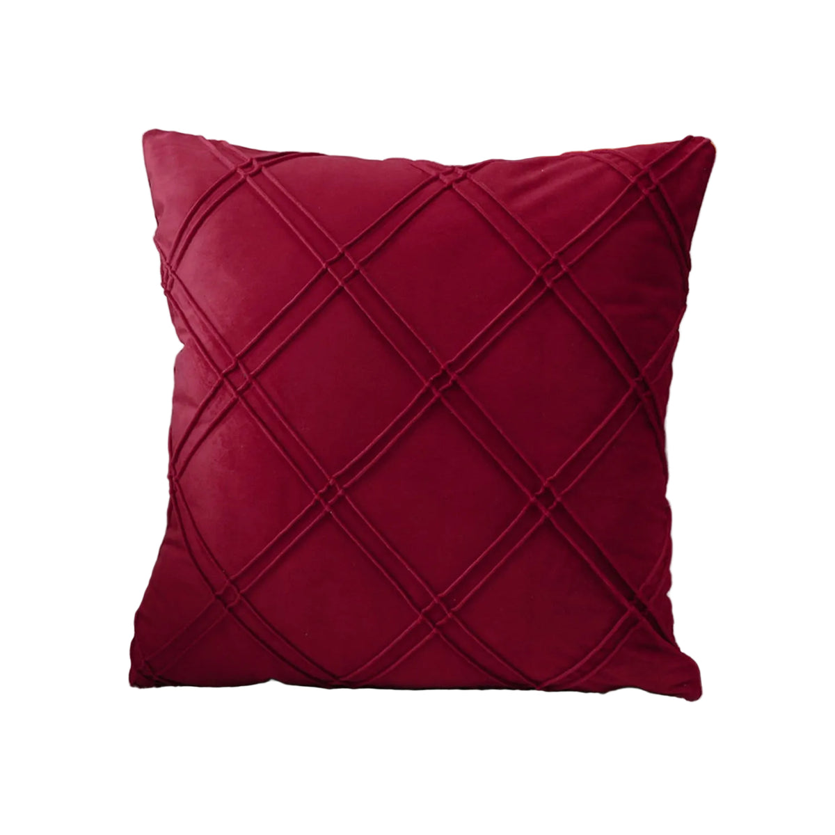 Double-Line Velvet Throw Pillow Nordic Solid Color Dutch Velvet Sofa Cushion Plaid Pillowcase