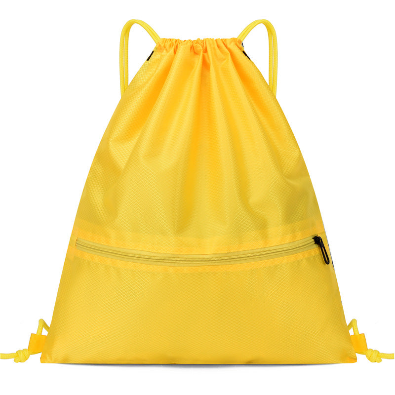 Lightweight Drawstring Backpack Large Capacity Unisex Sports Drawstring Bag Waterproof Foldable Bag