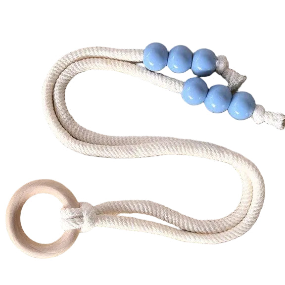 Curtain  Tiebacks with Cotton Rope Weaving Adjustable Sheer Curtain Strap Storage Clips Cream-Style Hanging Ball Decorations