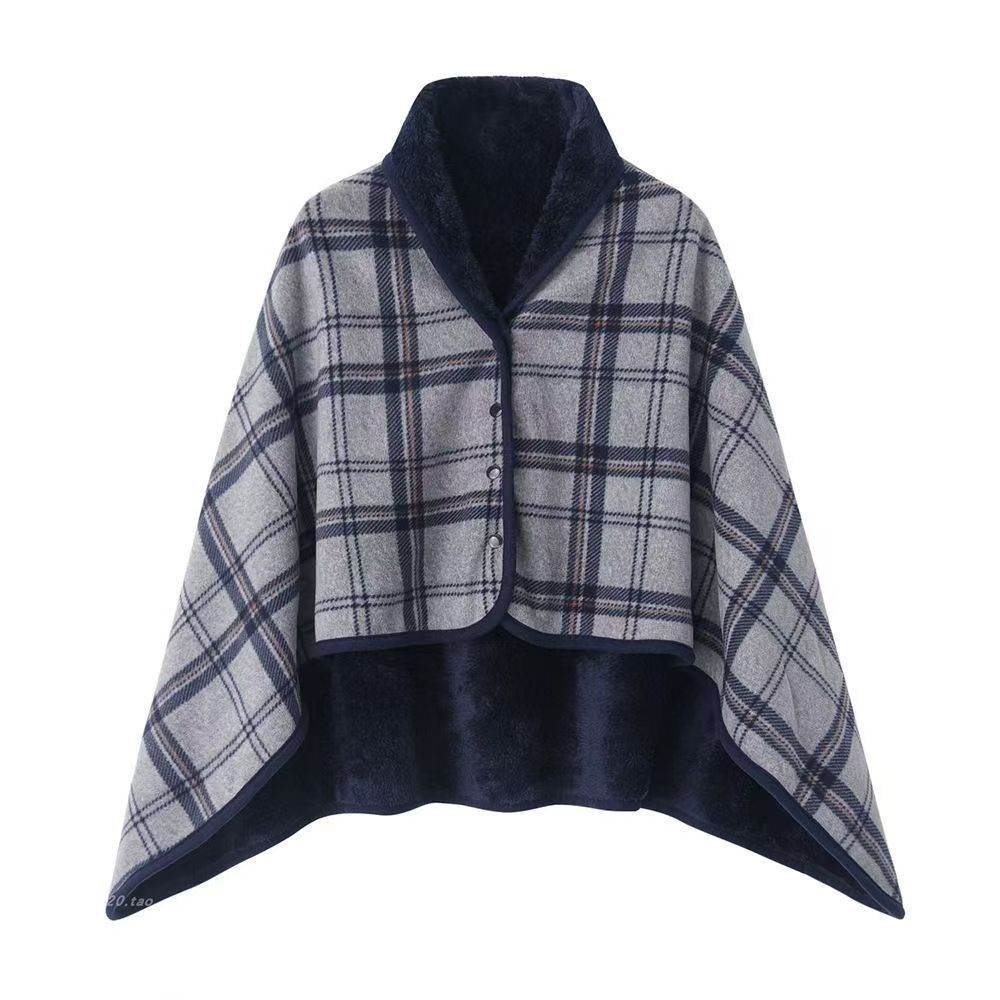 Shawl Blanket for Nap and Leg Covering, Comfortable Office Cape, Thickened Sofa Blanket