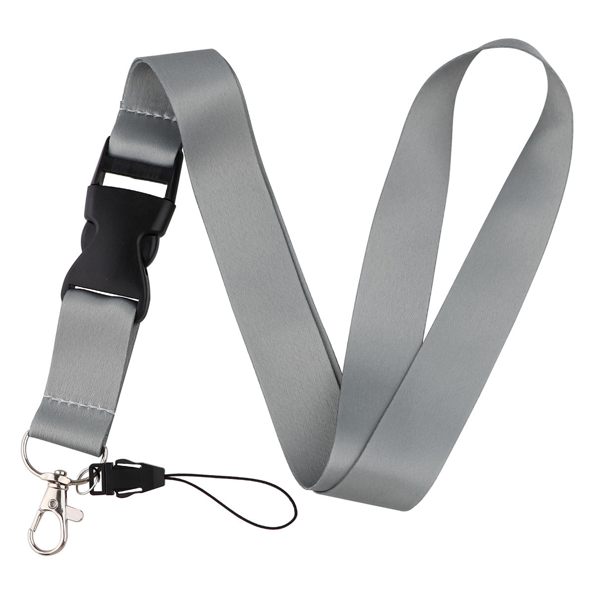 Twelve-Color Mobile Phone Lanyard, Hard-Shell Card Holder for Id, Camera, Keys, Work Badge, and Bus Pass