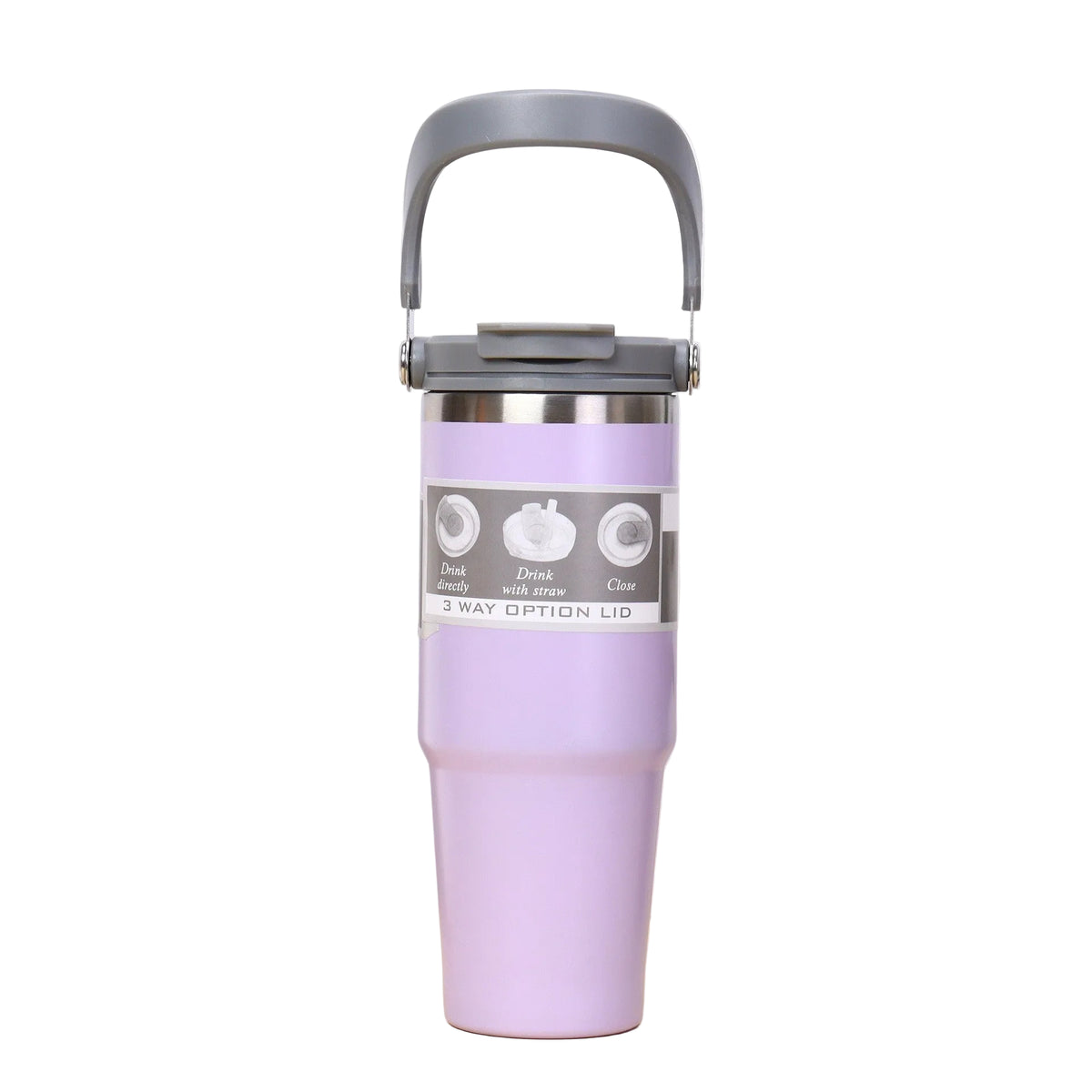 Portable Ice Cup 304 Stainless Steel  890ml  Large Capacity Thermos Cup Outdoor Portable with Handle for Car