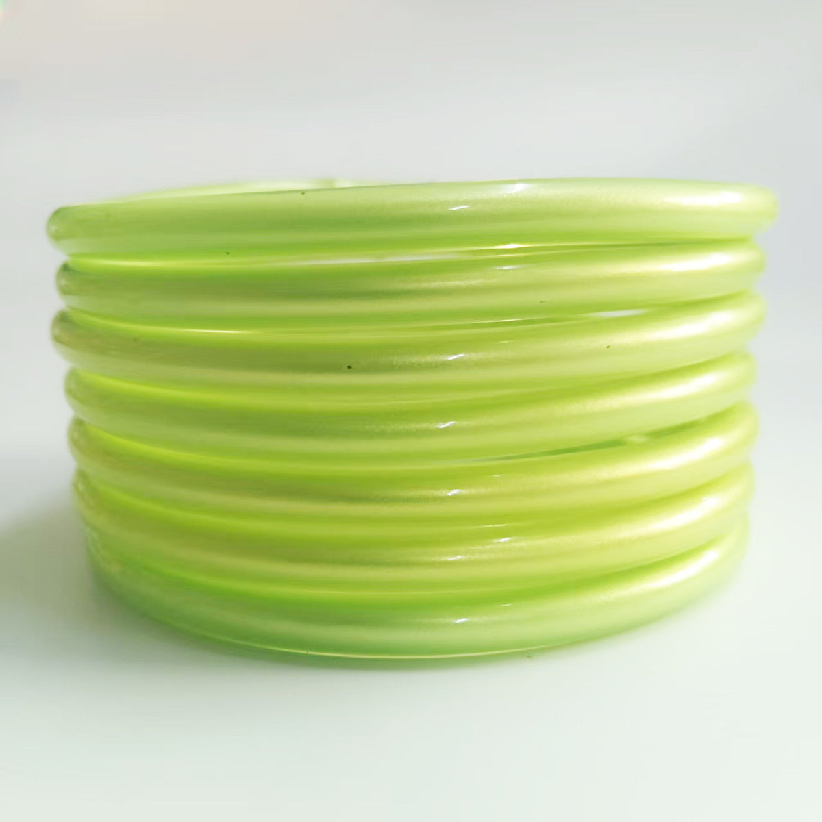 7-Layer Plastic Silicone Bracelets Gold Foil Jelly Bangles Multi-Layer Silicone Gold Foil Paint Bracelets Factory Direct Sales