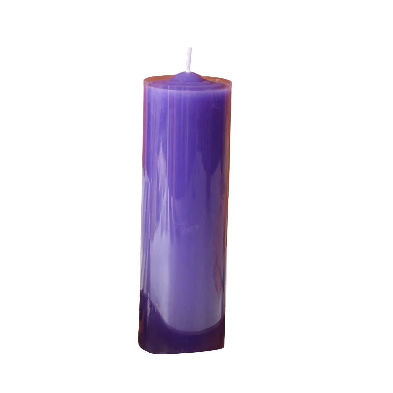 red and white candle color smoke-free odorless greenhouse long rod cylindrical candle
