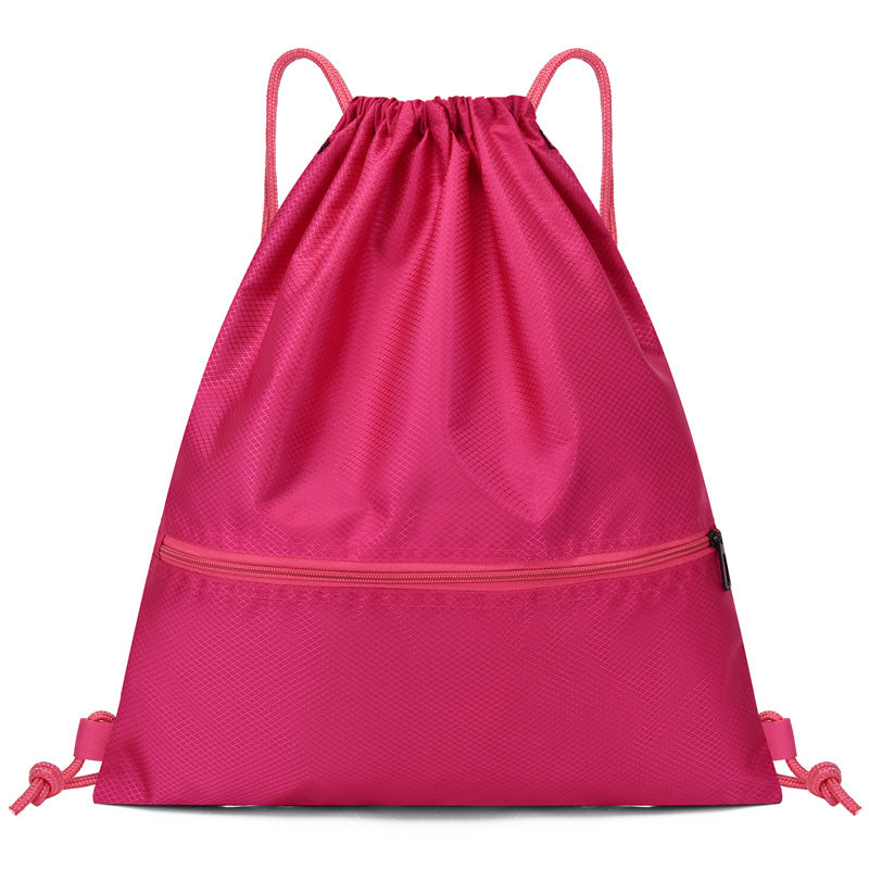 Lightweight Drawstring Backpack Large Capacity Unisex Sports Drawstring Bag Waterproof Foldable Bag