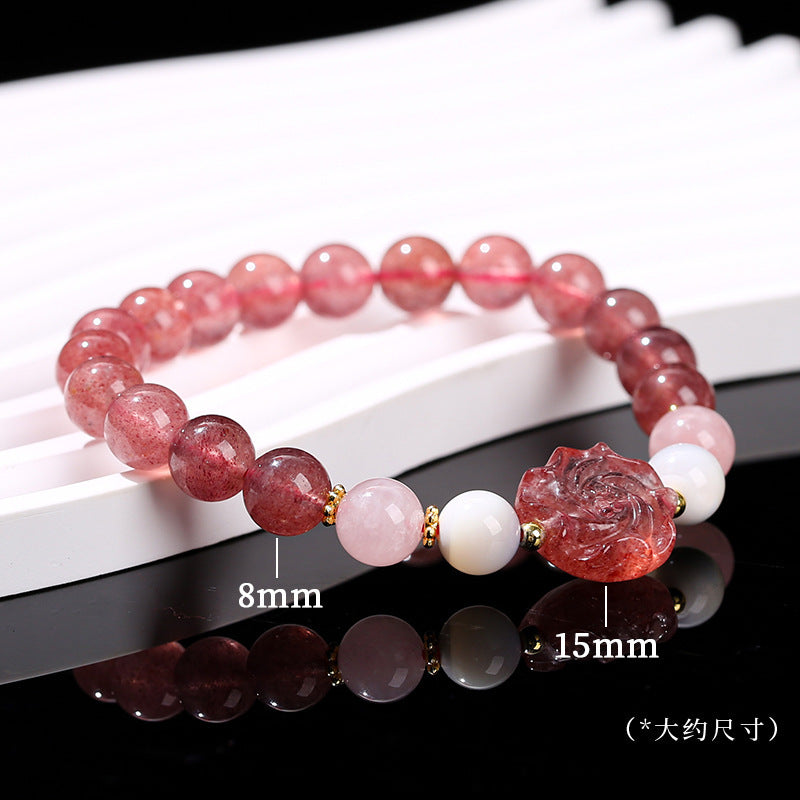 Jingdong Jewelry Natural Crystal Bracelet Jade New Chinese Style Fresh Tassel Bracelet for Girls and Best Friends Agate Bracelet
