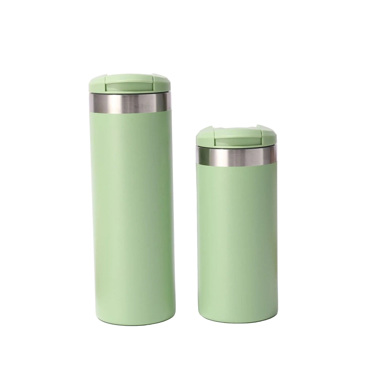 flip-top straight-sided thermos cup with 304 stainless steel inner liner double-layer vacuum portable coffee cup