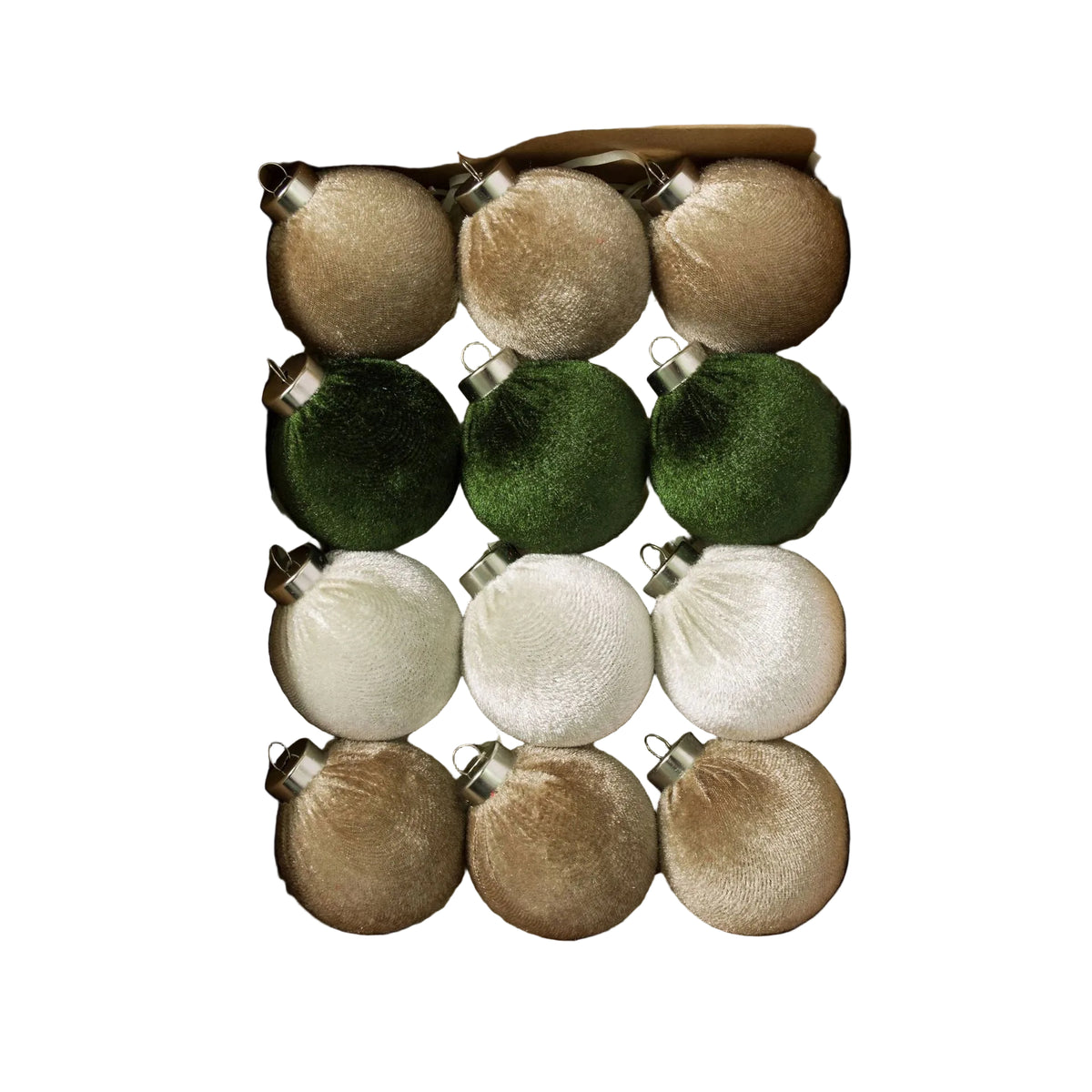 velvet Christmas balls 6CM-15pcs fabric-wrapped balls Christmas decorations