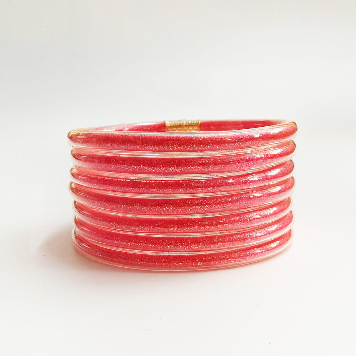 43 Colors Amazon Best-Selling 7-Layer Silicone Rainbow Glitter Bracelet Ribbon Set Women's Bow Glitter Bracelet