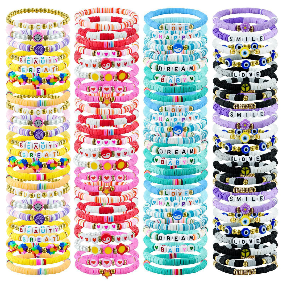 Mixed-Color Beaded Seed Bead Set Children's  Jewelry DIY Letter Friendship Bracelet