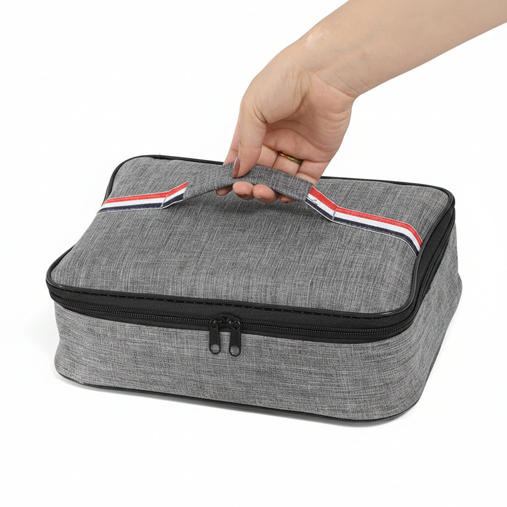 Lunch box insulation bag Bento student aluminum foil thickened portable work compartment plate handbag