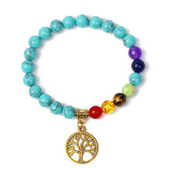 8mm black stone volcanic stone tag life tree shining stone lapis lazuli yellow tiger eye stone yoga bracelet supply d32