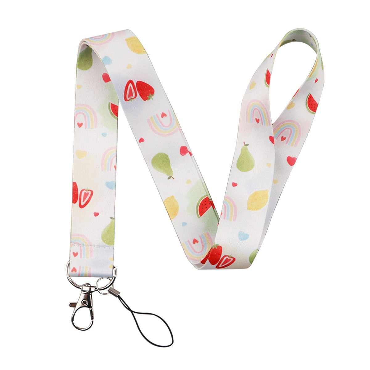 Fruit avocado pineapple strawberry lemon mobile phone rope webbing certificate bus ID card work hard shell card set