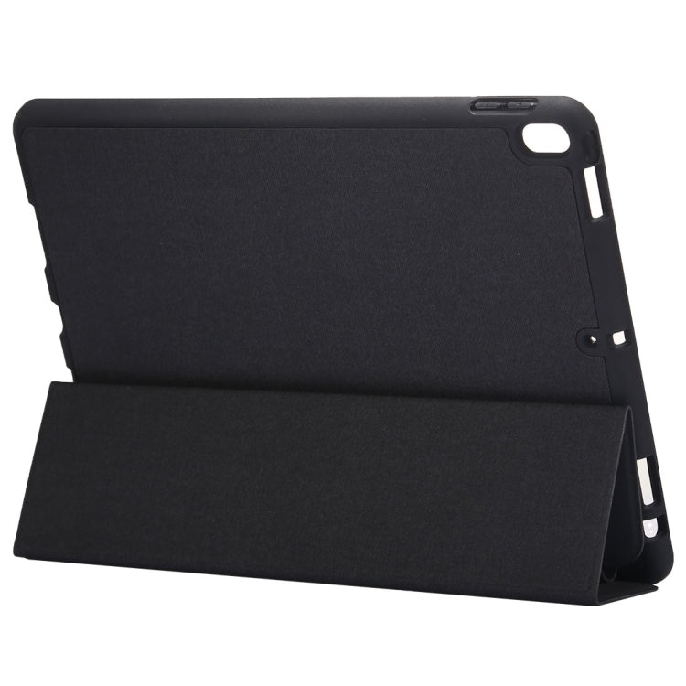 Cloth Texture Pattern Case for iPad 9.7 (2018) & iPad 9.7 inch (2017), with Three-folding Holder & Pen Slots, For iPad 9.7 (2018) & iPad 9.7(2017), For iPad 9.7 (2018) & iPad 9.7 (2017), For  iPad 9.7 (2018) & iPad 9.7, For iPad 9.7 (2018) & iPad 9.7