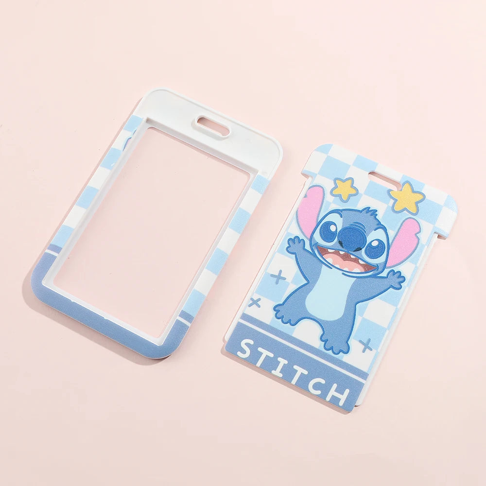 Lilo Stitch Cute Couples Lanyard For Keys Chain Credit Card Cover Pass Mobile Phone Charm Straps ID Badge Holder Key Accessories