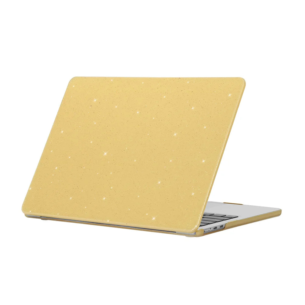 Hemasa Glitter Laptop Case for Macbook Air 13 Case M3 M2 M1 Chip New Air15 M3 Max Cover for Macbook Pro 13 A2338 A2251 Candy Skin Shell