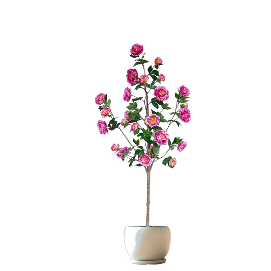 Tejesa 130-180CM Artificial Peony Flower tree plant Indoor outdoor Ornament fake plant for home garden wedding party living room decor