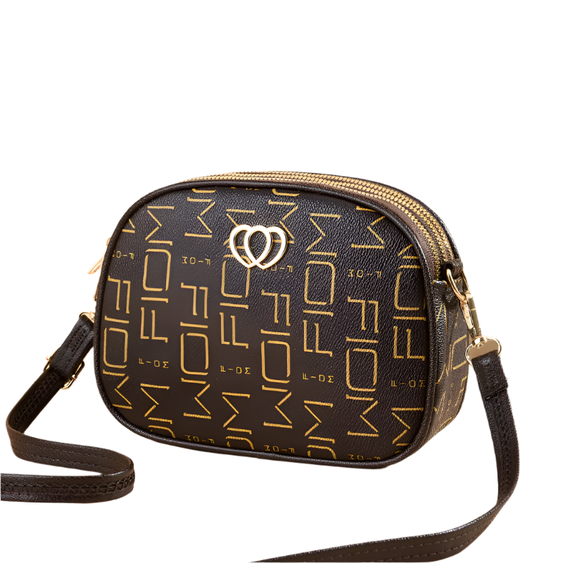 Hemasa 3 Zipper Women Crossbody Shoulder    Large Capacity Female Bag  Heart-shaped handBag