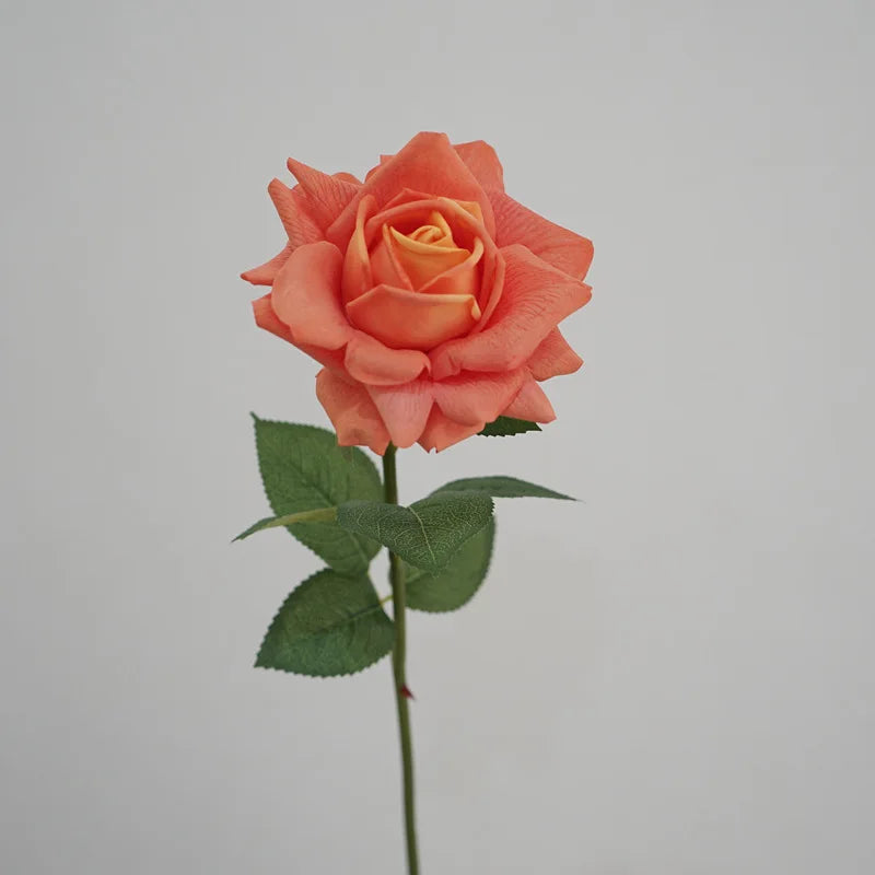 5Pc High-end Feel Moisturizing Big Austin Rose Flower Real Touch Artificial Flowers Rose Wedding Decor Fake Flowers Home Display