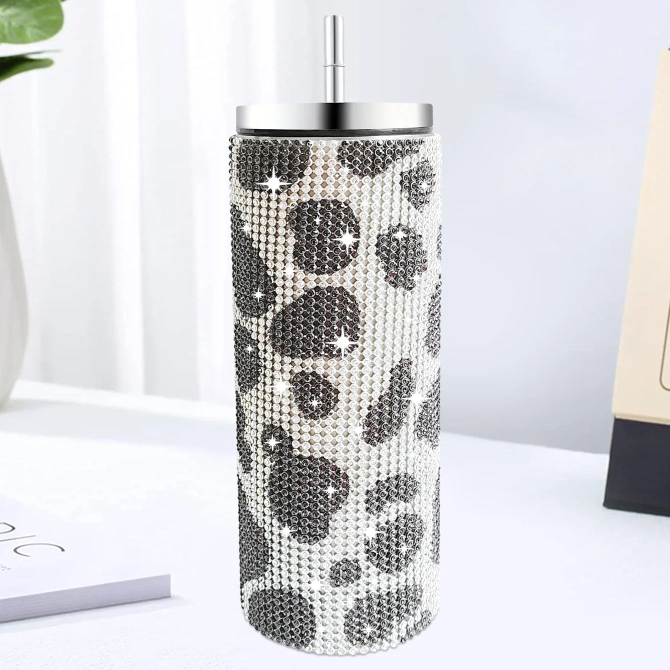 500ml Shiny Stainless Steel Bottles Vacuum Flasks Bling Drink Water Bottle Insulated Cup Travel For Gift