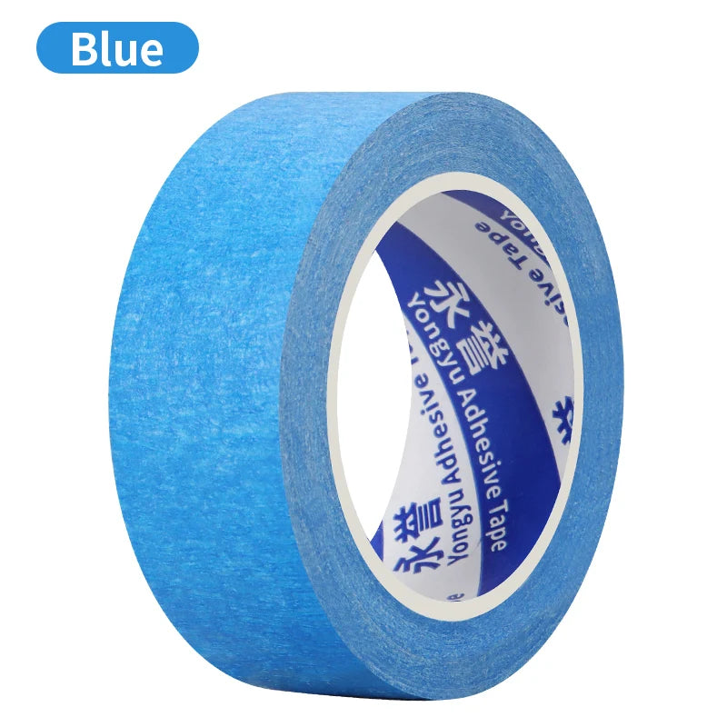 10/50m Color Masking Tape Black Decoration Masking Spray Paint Traceless Student Office Art Painting Sticker