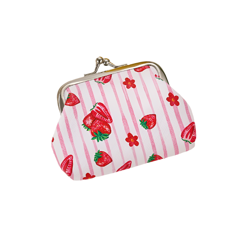 Hemasa 12 PCS Fashion PU Leather Coin Purse Cute Fruit Lemon Lovely Women /Small Change Money Bags Key Holder Case Wallet Mini Pouch