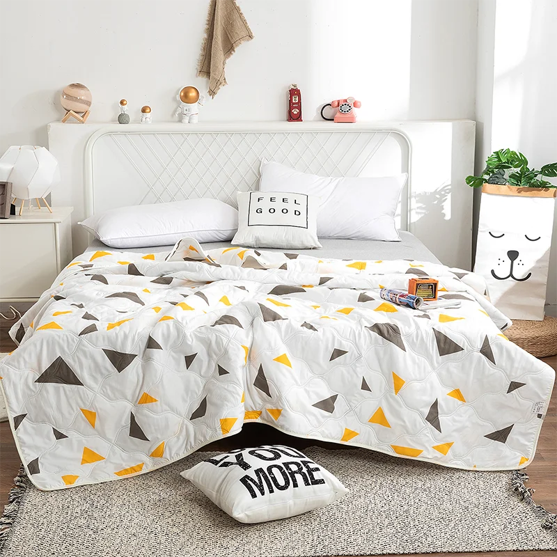 Hemasa  Silk  Thin Quilt Summer Blanket  Single/Queen/King