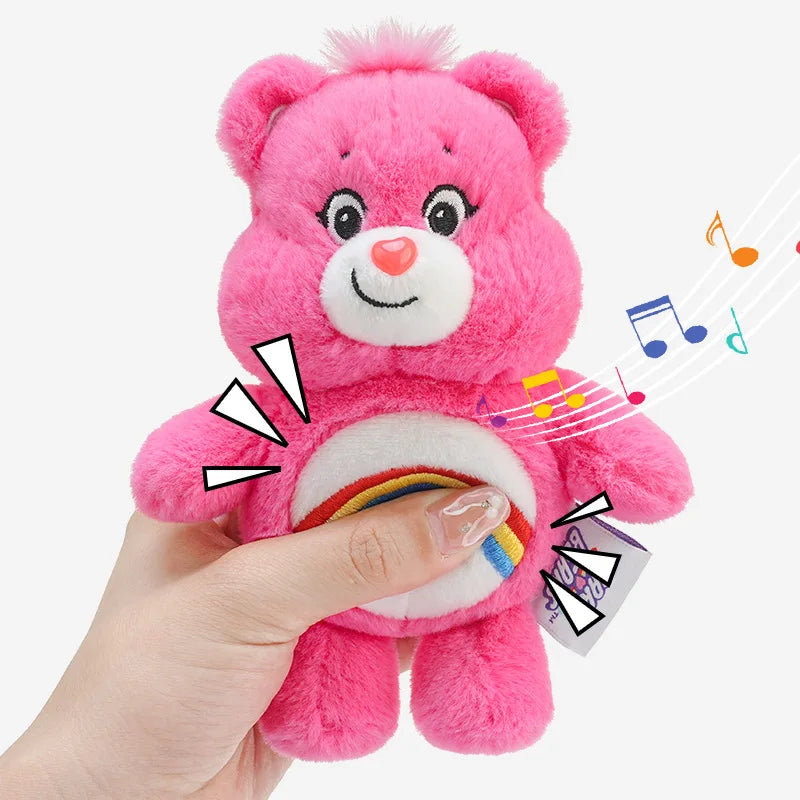 Tejesa Care Bears Plush Carebears Rainbown Bear Plush Anime Hobby Toy Keychain Bag with Sound Dolls Christmas Birthday Gifts