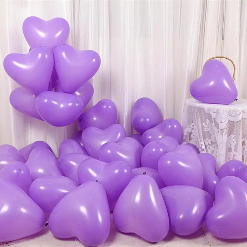 12Inch Heart shape Balloons Love Inflatable Air Helium Balloon room Day Marriage Wedding Birthday Party Decor Supplies
