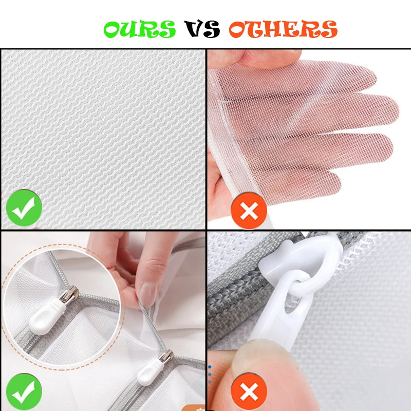 Hemasa 4PCS Set Mesh Laundry Bag Laundry Wash Bags Coarse Net Laundry Basket Laundry Bags for Washing Machines Mesh Bra Bag