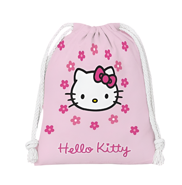 Hemasa drawstring hello kitty cartoon small bag storage bag