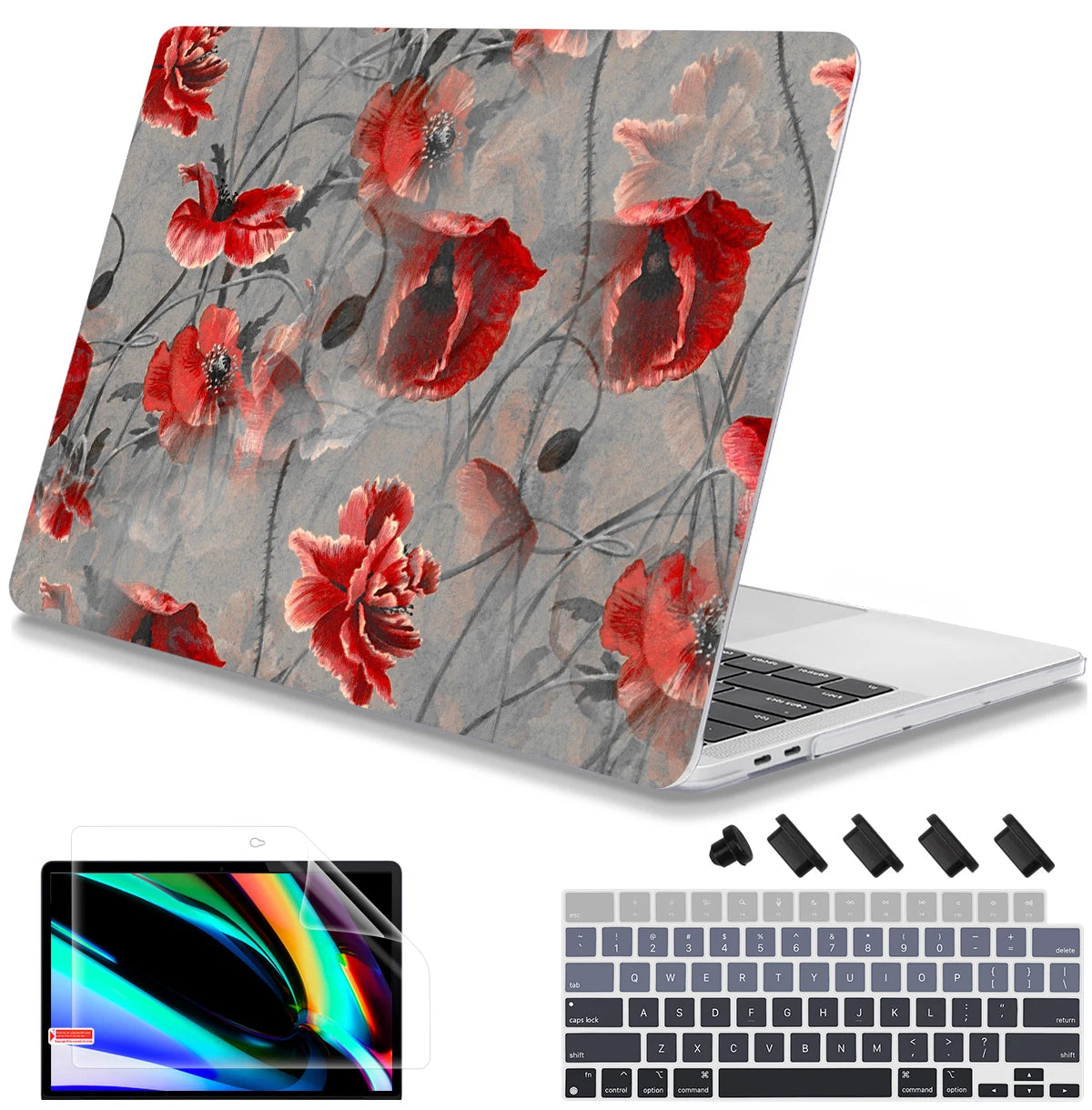 Hemasa  Butterfly Hard case for Macbook M4 A3401 Pro 2023 M2 Air Pro 13 2022 A2338 A2681 A2337 M1 Pro 14 16 A2779 M2 Air 11 12
