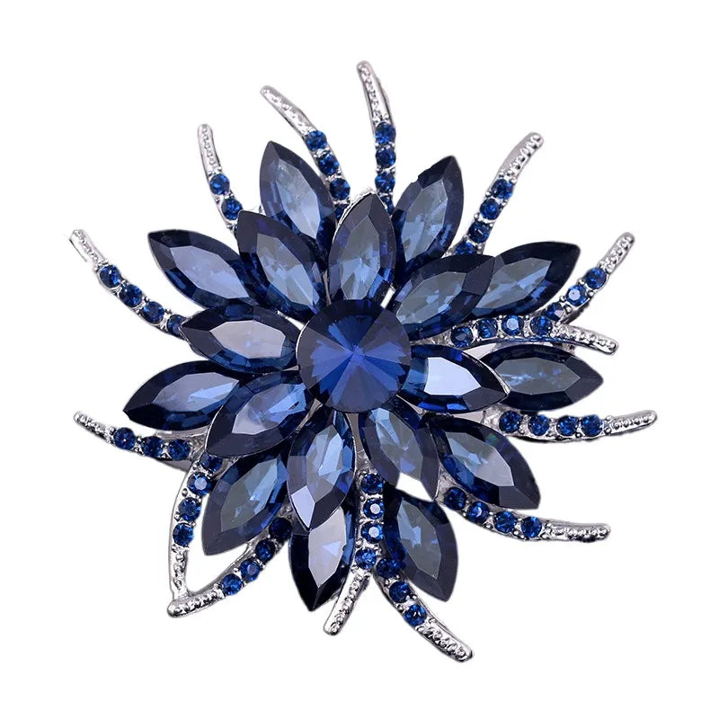 Sunflower Women's Brooch Jewelry New Fashion Retro Fashion Flower Brooch Crystal Rhinestone Jewelry Wedding Date Party Gifts