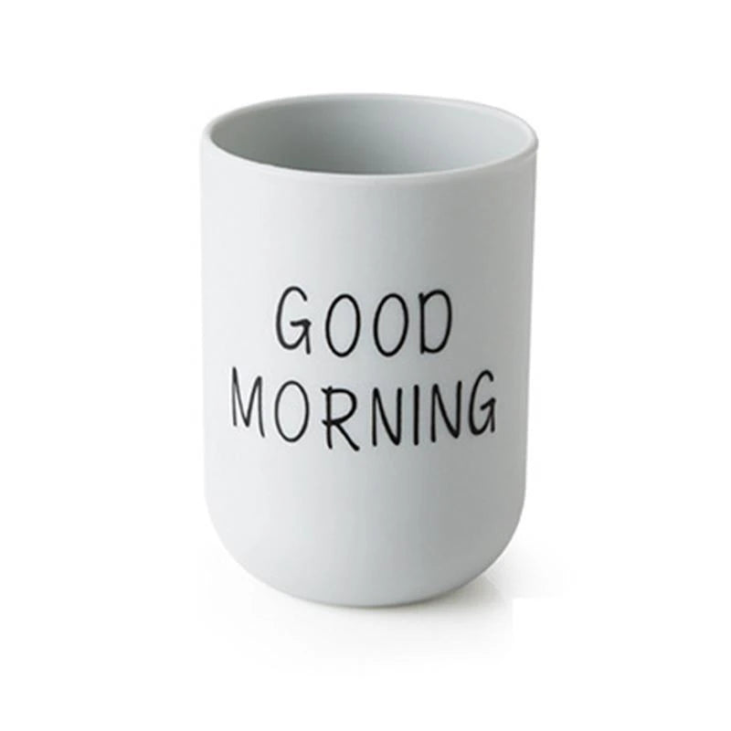 Hemasa Portable Couple Toothbrush Washing Mouth Cups Plastic Home Hotel Tooth Brush Holder Bathroom Accessories Mouthwash Storage Cups