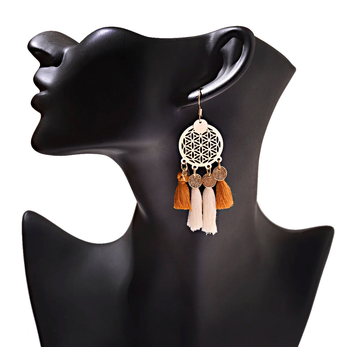 Hemasa Bohemia Vintage Tassel Earrings For Women Fashion Dream Catcher Long Tassel Earrings 2023 Summer Wedding Party Jewelry Gift
