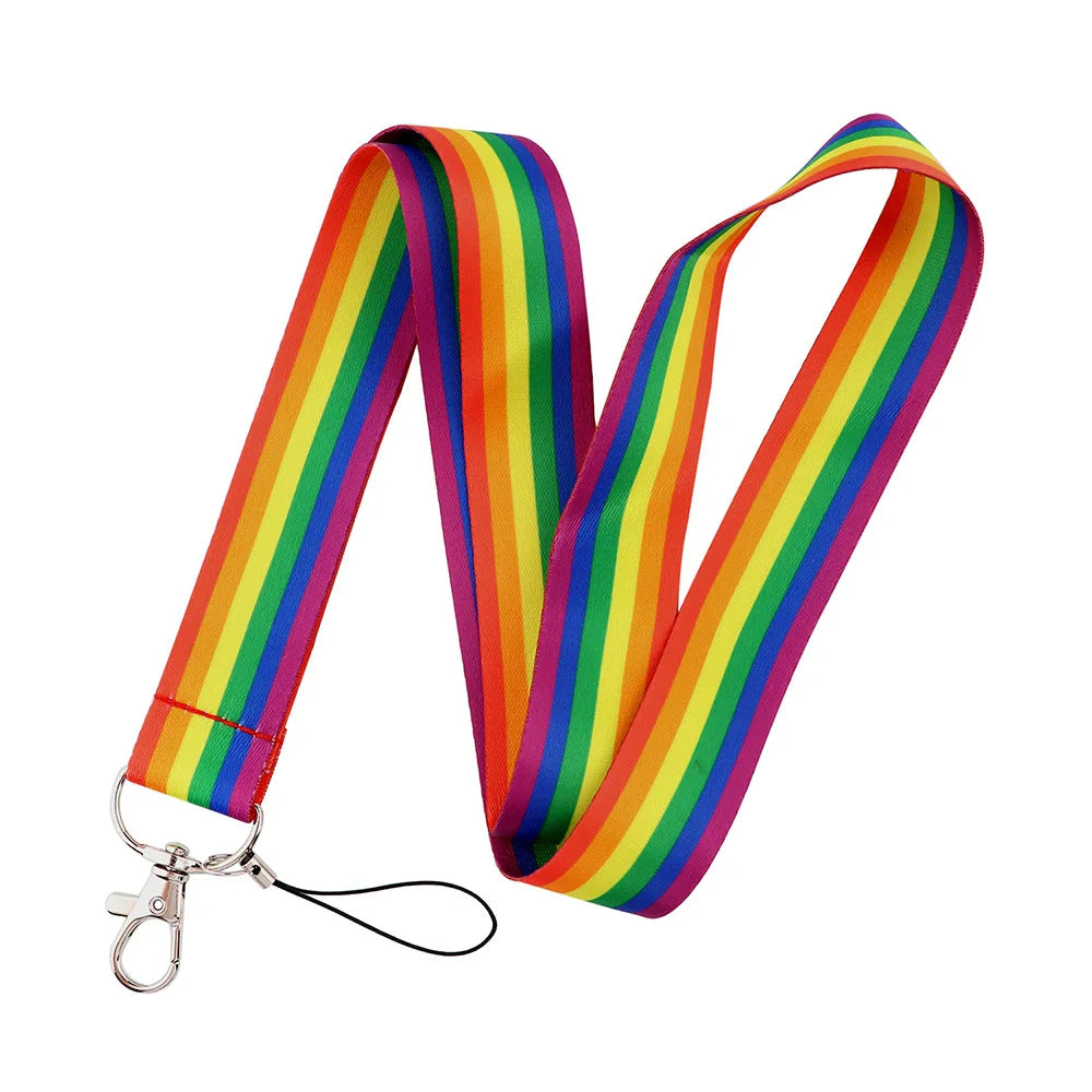 Tejesa 2pcs Beautiful Lanyard Keys Chain Badge Holder ID Credit Card Pass Hang Rope Lariat Mobile Phone Charm Accessories Gifts Wholesale