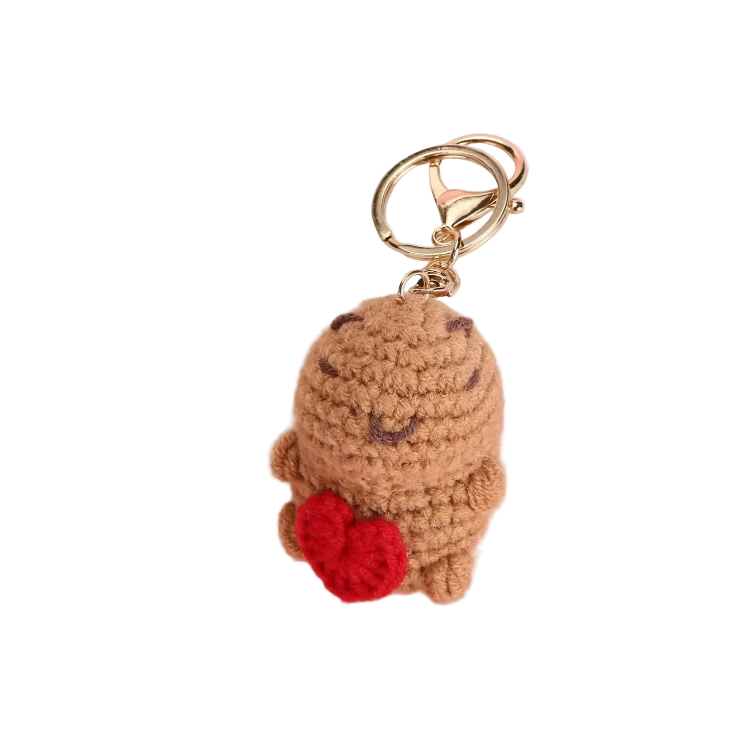 Hemasa Crochet Christmas Snowman Key ring /Knitting Christmas Key Chain for Girls