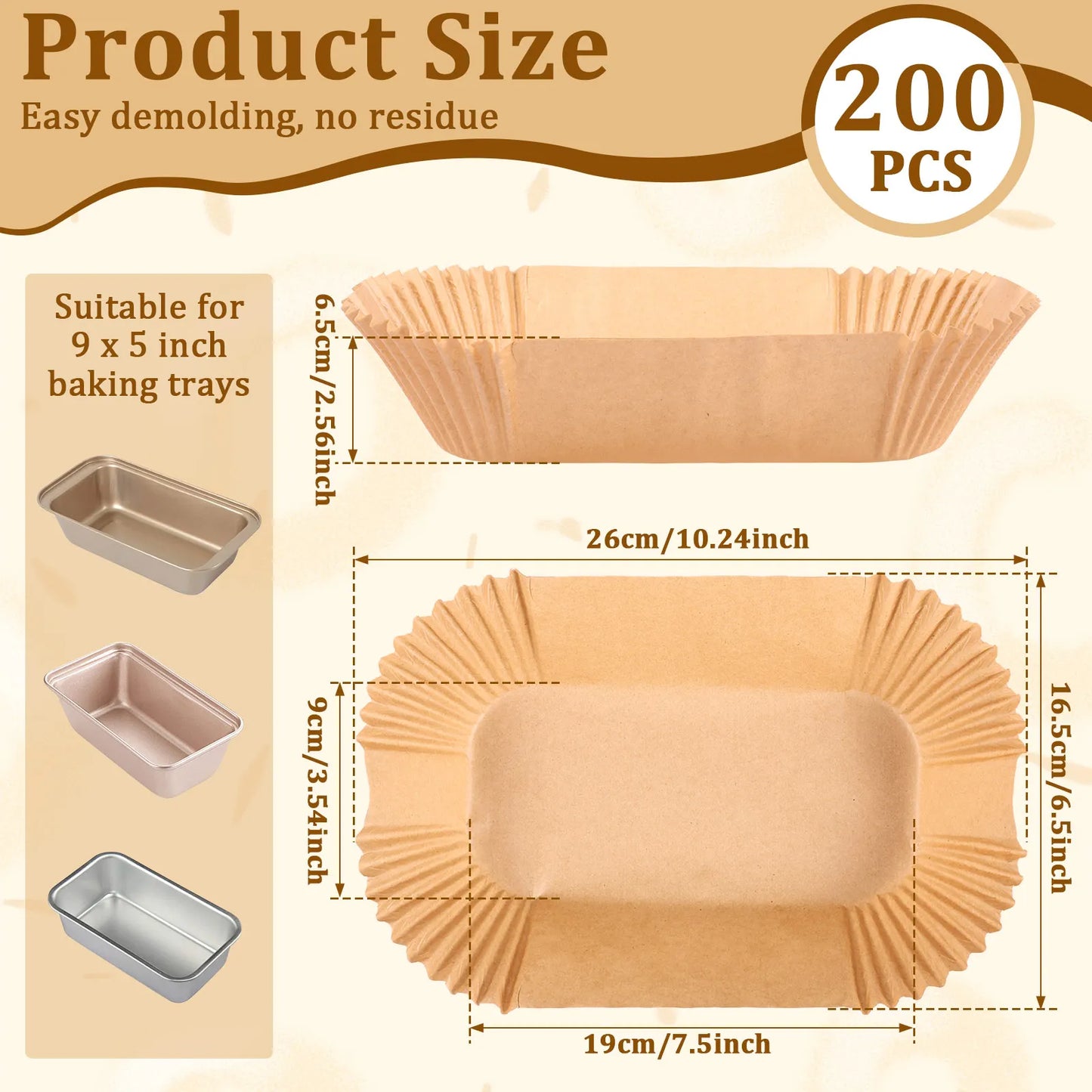 Tejesa 200/100Pcs Air Fryer Baking Paper Non-Stick Square Parchment Paper Liners Oilproof Oven BBQ Pad Baking Paper Liner Accessories