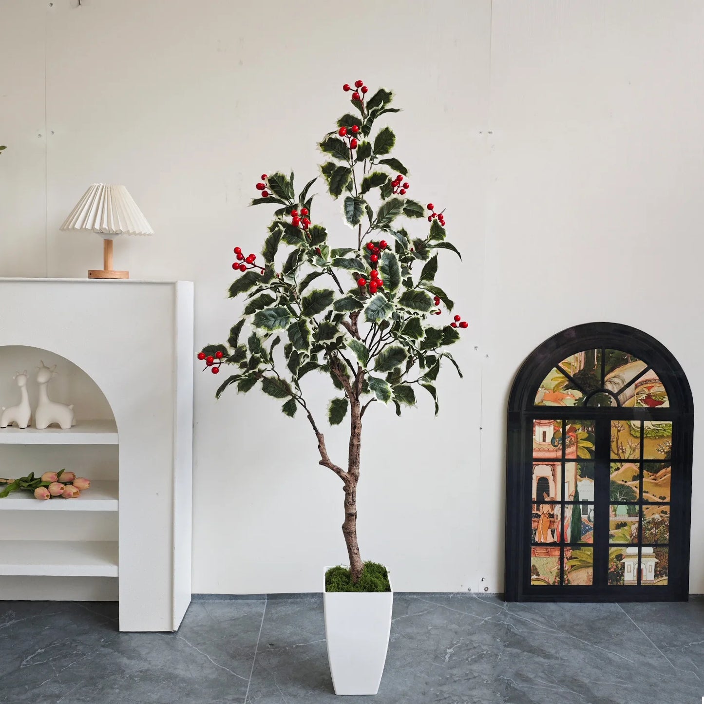 130CM Artificial Christmas tree plant Indoor outdoor Ornament fake plant for home garden wedding party living room decoration