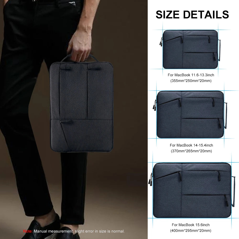 Tejesa Laptops Bag 12 13 14 15.4 15.6 16 Inch Waterproof Notebook Case Sleeve For Mac book Air Pro Lenovo Computer Handbag Briefcase Bag