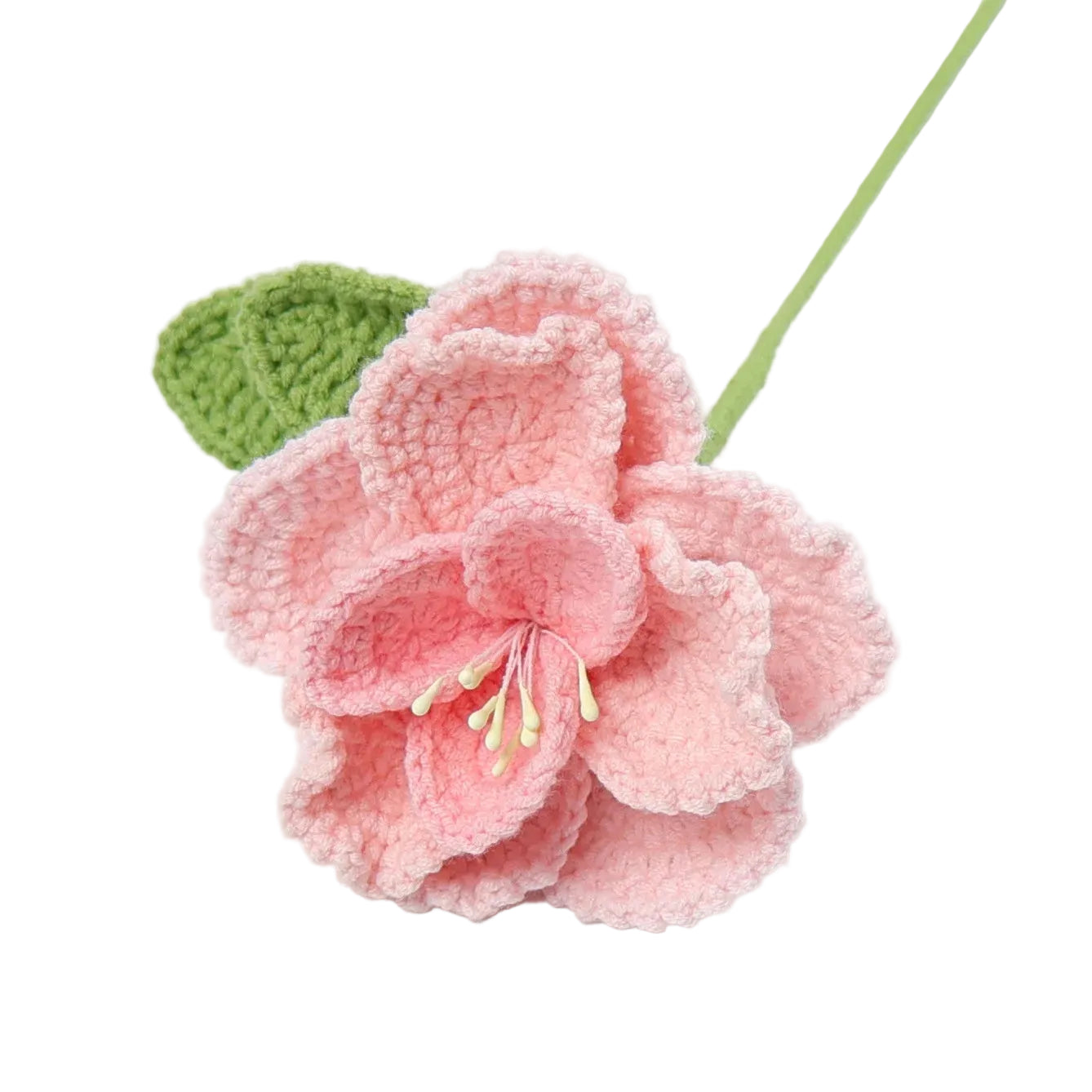Hemasa 3Pcs  Crochet Bouquet  Knitted  Flowers for Wedding /Artificial Flower Knitting Bouquet Home Decor