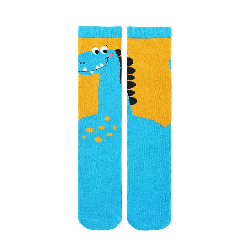 Girl Socks 3-12 Years Old Cotton Knee High Socks Lovely Long Children's Cute Animal Cartoon Kids Dance  Baby Legwarmer Freeship