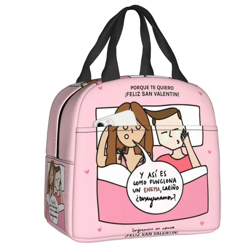 Hemasa  Nurse Lunch Bag Women Portable Cooler Thermal Insulated Lunch Box