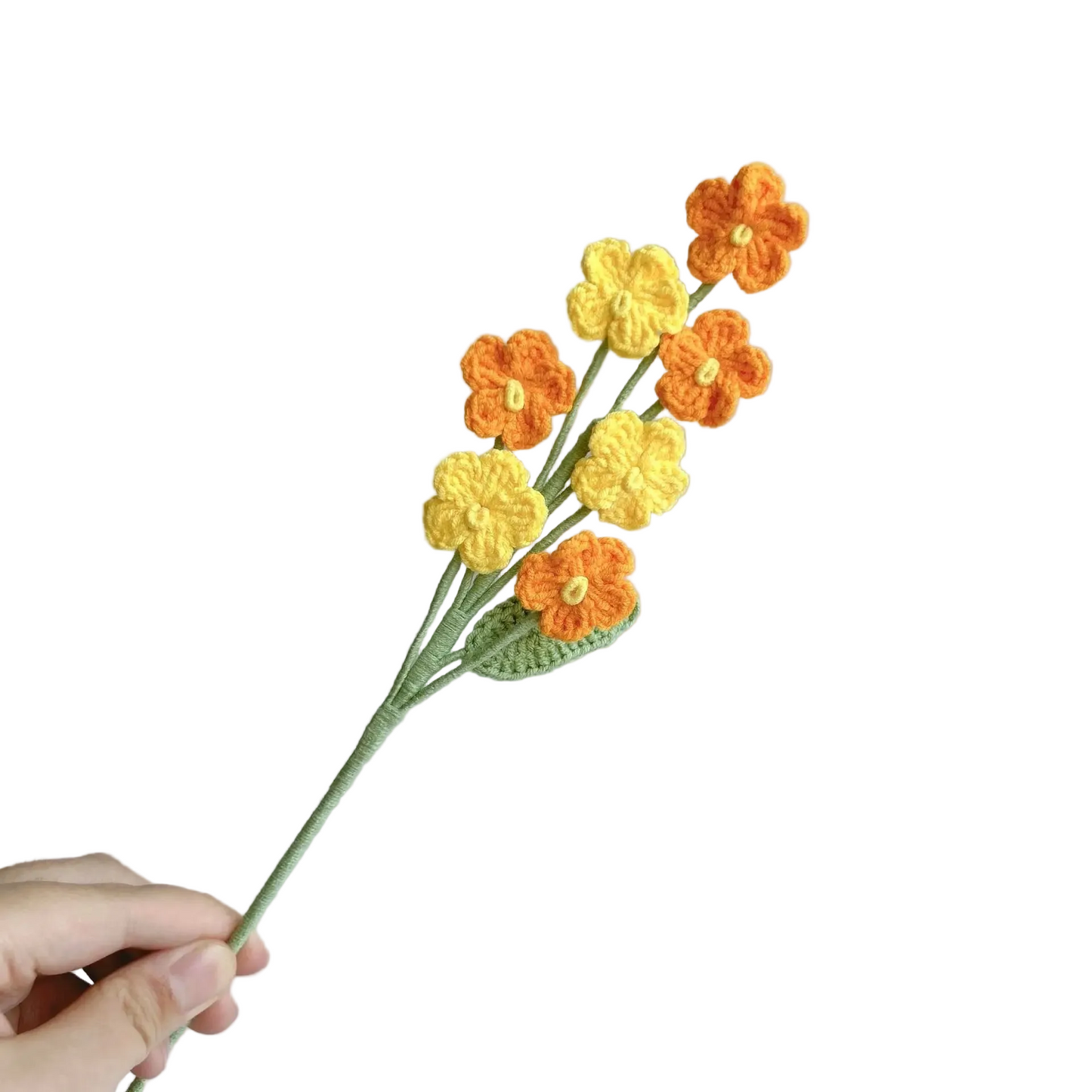 Hemasa  Crochet Flower Knitted Bouquet Decor /Mini Handwoven Flowers /Home
