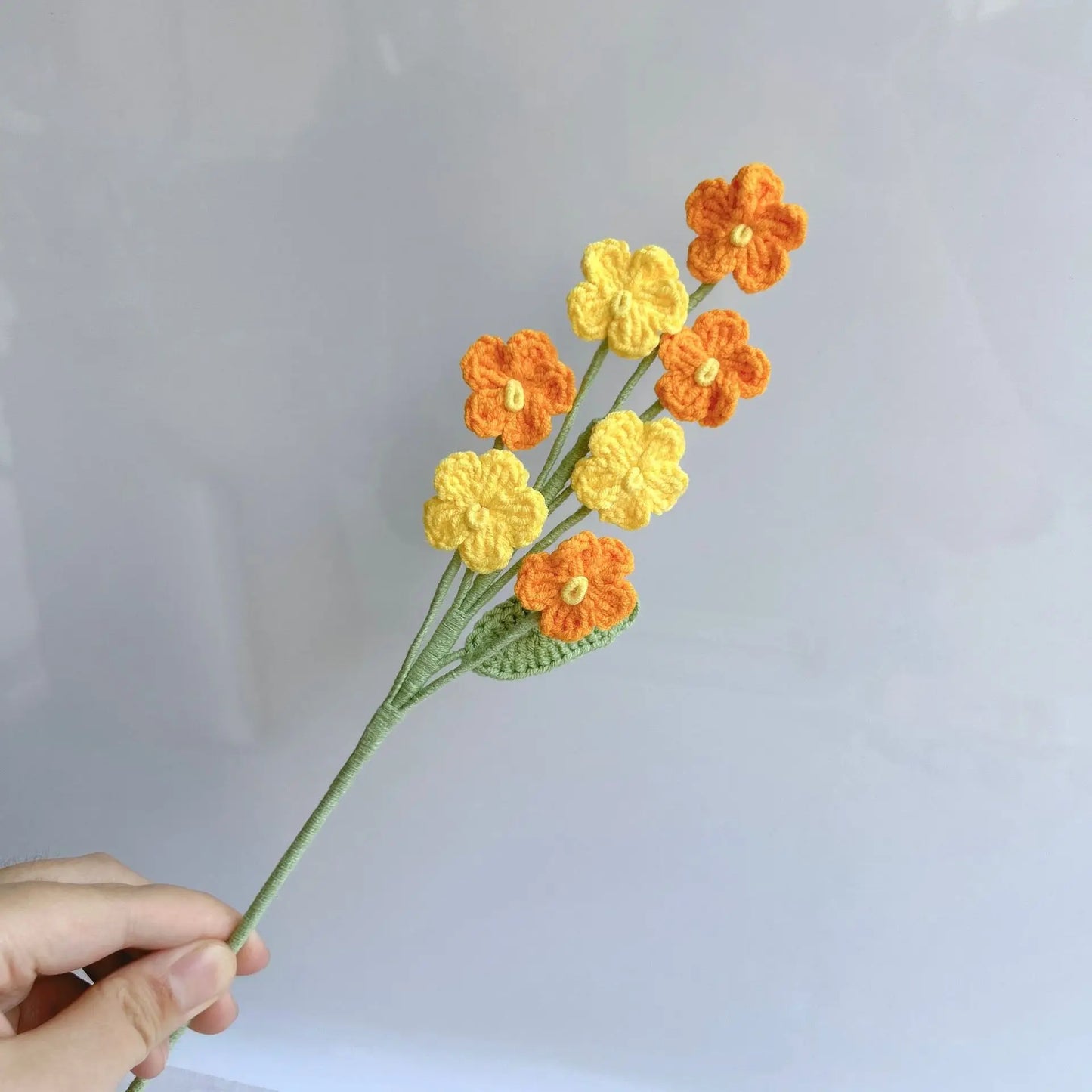 Hemasa  Crochet Flower Knitted Bouquet Decor /Mini Handwoven Flowers /Home