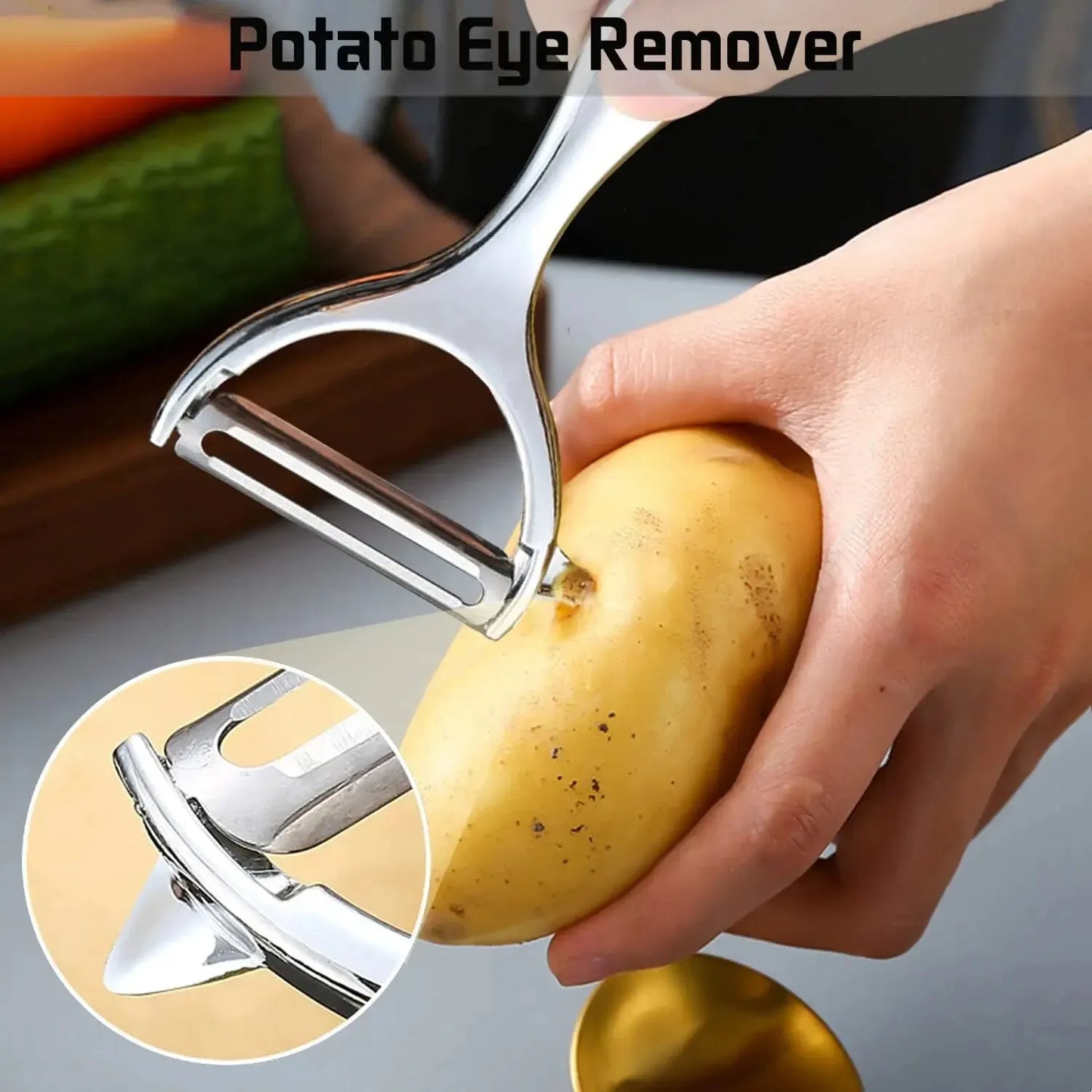 Hemasa  Stainless Steel Vegetable Peeler /Potato Peeler / Multi-function Carrot Grater Fruit Tools